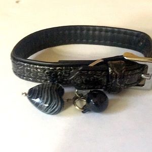 Cat - Dog Collar ( Small ) with Hearts and a Bell 🔔